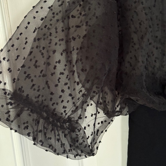 Zara Black Mesh Combination Mini Dress - Picture 6 of 10